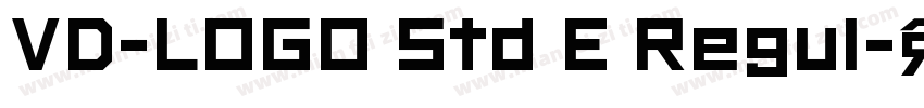VD-LOGO Std E Regul字体转换